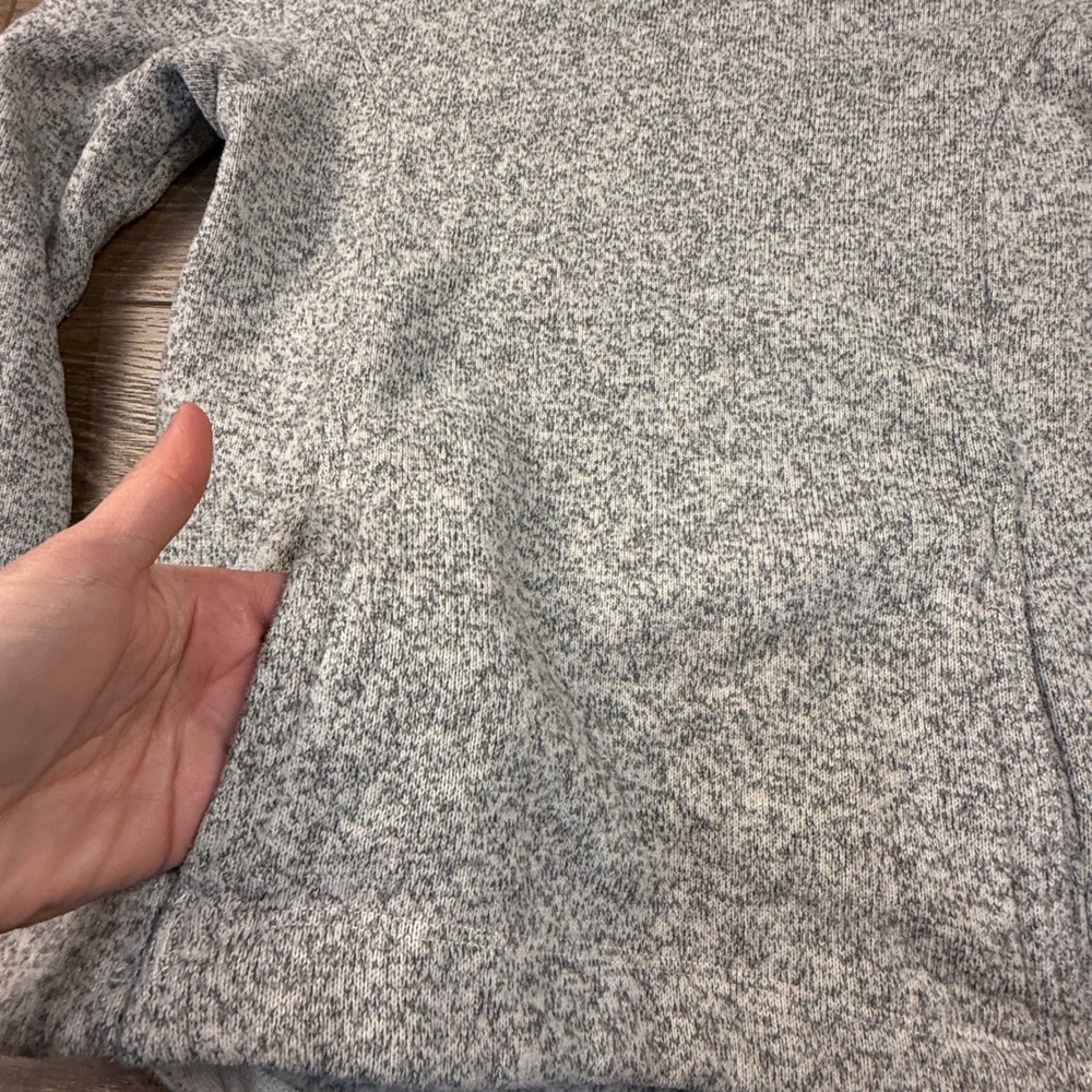 The North Face Women's Crescent Hooded Pullover Toggle Gray Size S Cozy Pockets - Picture 4 of 12